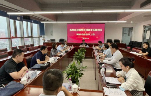  商洛市国资委吴雪莉副局长一行莅临国资公司调研考察