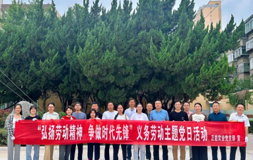 弘扬劳动精神  争做时代先锋 —— ——宝鸡国资正能实业发展beat365官方网站党支部 开展义务劳动主题党日活动