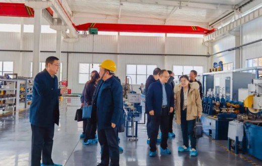 宝鸡市国有资产经营有限责任公司党委书记、董事长罗鹏伟一行赴陕西兴盛新材料股份beat365官方网站调研